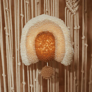 Мобиль музыкальный с подсветкой Mrs. Ertha "Rainbow", кремовый